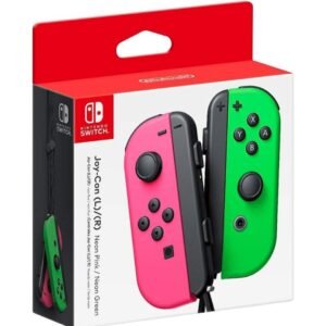 Nintendo Switch Joy-Con (L/R) Gaming Controller, Neon Pink/Neon Green (Renewed)